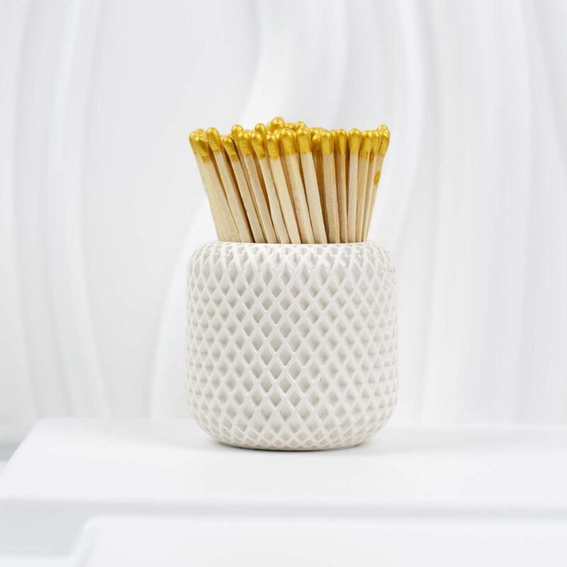 9.5 cm Wooden Matches – Gold Heads