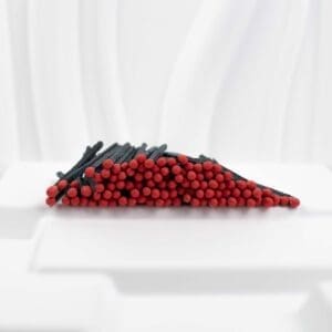 9.5 cm Black + Red Head Matches