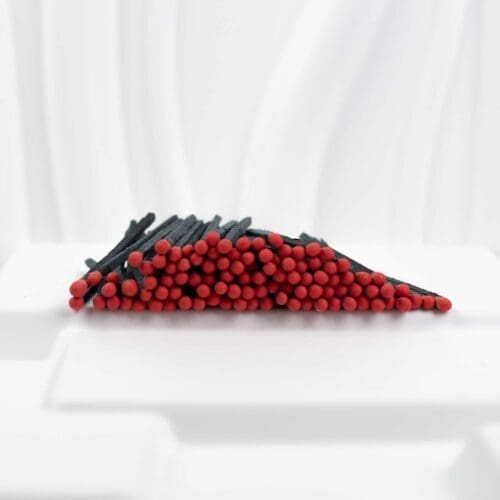 95-Black+Red-Head-4 9.5 cm Black + Red Head Matches