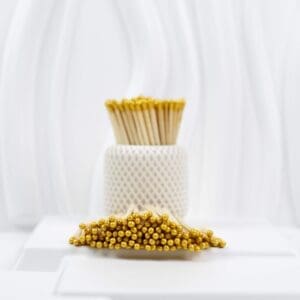 9.5 cm Wooden Matches – Gold Heads