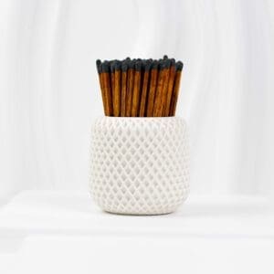 9.5 cm Wooden Matches – Cinnamon with Black Tips