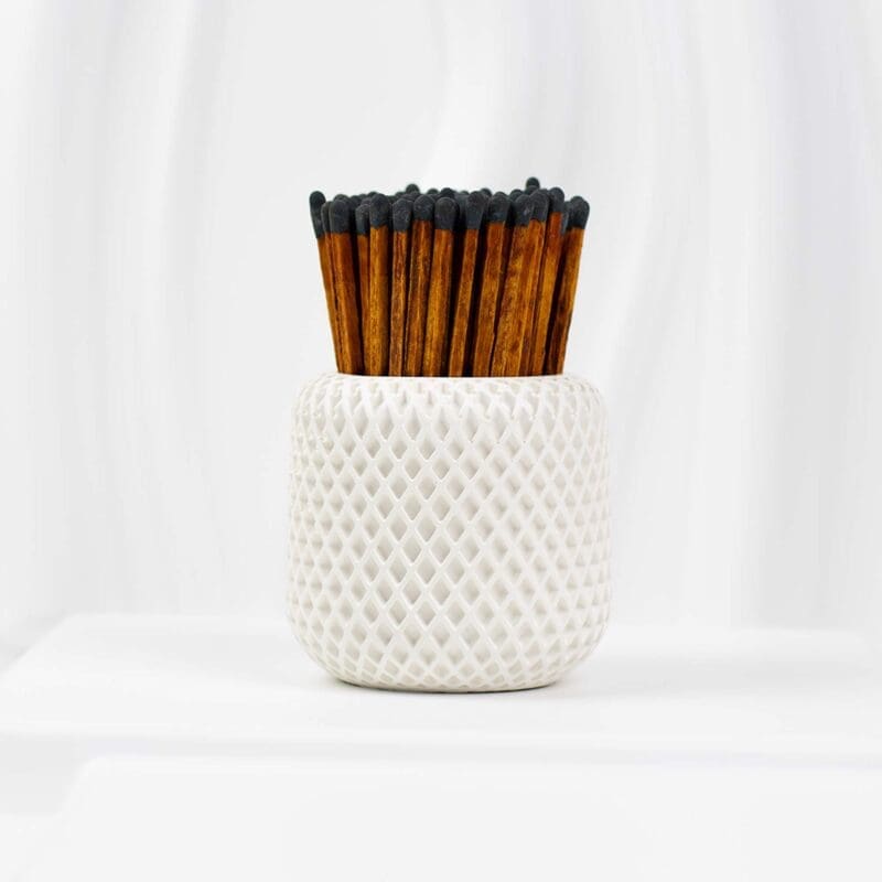 9.5 cm Wooden Matches – Cinnamon with Black Tips