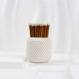 9.5 cm Wooden Matches – Cinnamon with White Tips