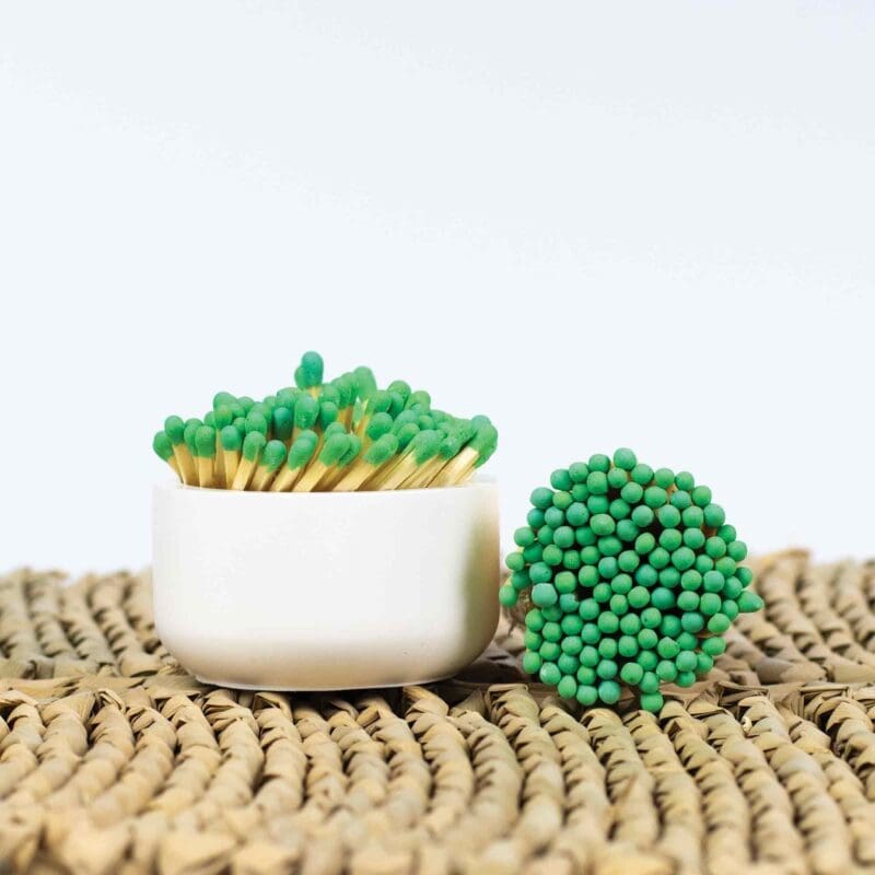 4.8 cm Green Head Wooden Matches