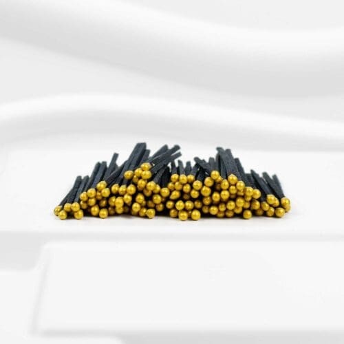 7.5 cm Black + Gold Head Matches