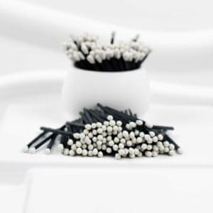 7.5 cm Wooden Matches – Black + White Head