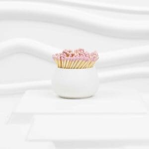 7.5 cm Wooden Matches – Pale Pink Head