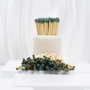 95-Wooden-Matches-Sage-Green-Head-2.jpg 9.5 cm Wooden Matches – Sage Green Heads