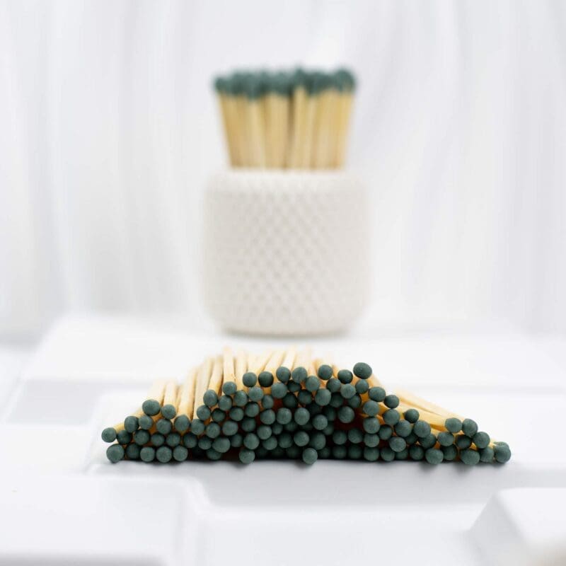 95-Wooden-Matches-Sage-Green-Head-3.jpg 9.5 cm Wooden Matches – Sage Green Heads