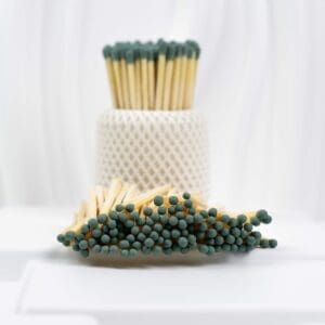 95-Wooden-Matches-Sage-Green-Head-4.jpg 9.5 cm Wooden Matches – Sage Green Heads