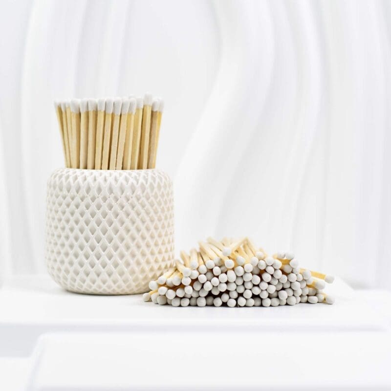 9.5 cm Wooden Matches – White Heads
