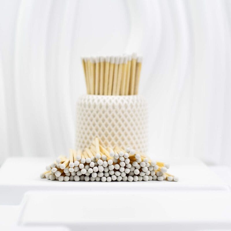 9.5 cm Wooden Matches – White Heads