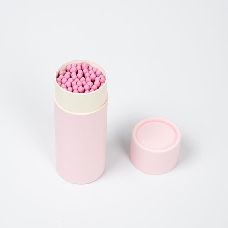 TUBE-PINK.jpg Matches Box, Decorative Matches Tub