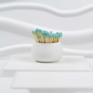 75-Blue-Light-4 7.5 cm Wooden Matches – Blue Light Head